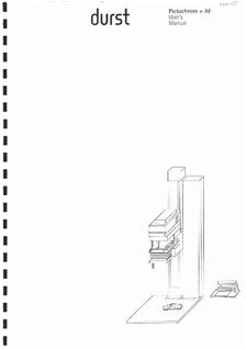 Durst Pictochrom manual. Camera Instructions.